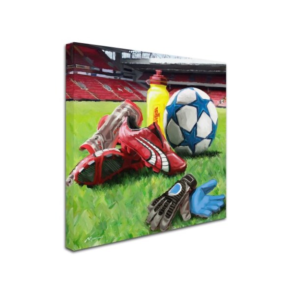 The Macneil Studio 'Football' Canvas Art,18x18